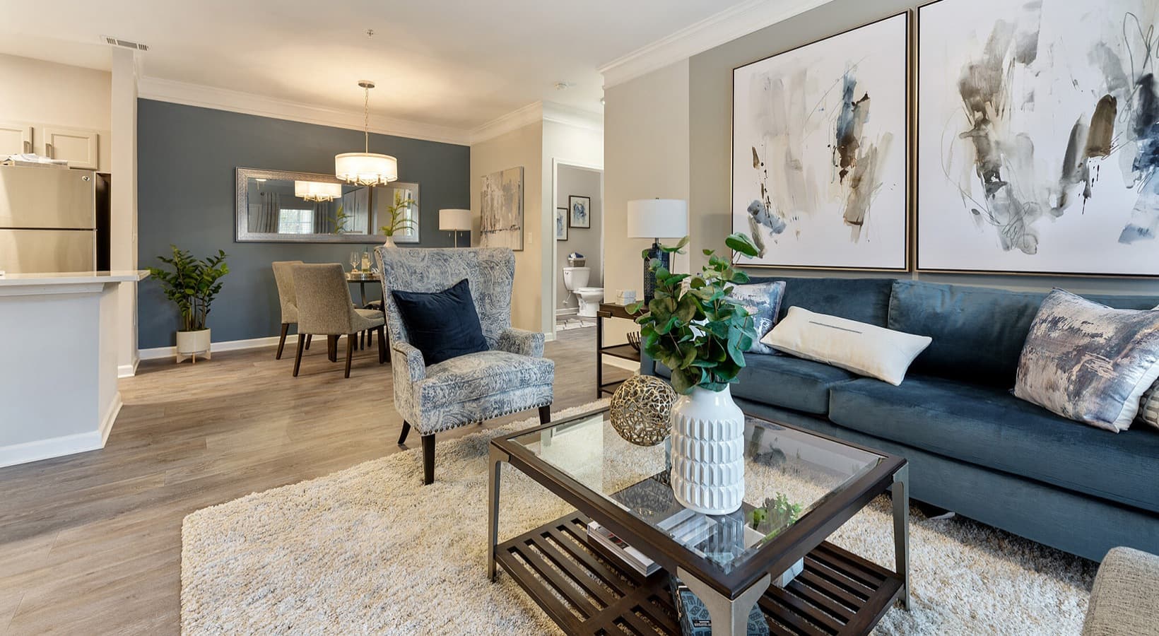 A renovated apartment at Heron Lakes