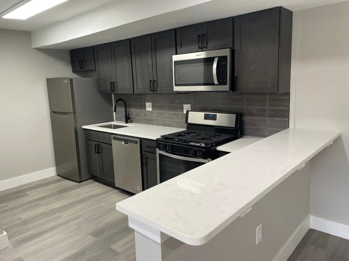 A renovated kitchen at Henson Creek